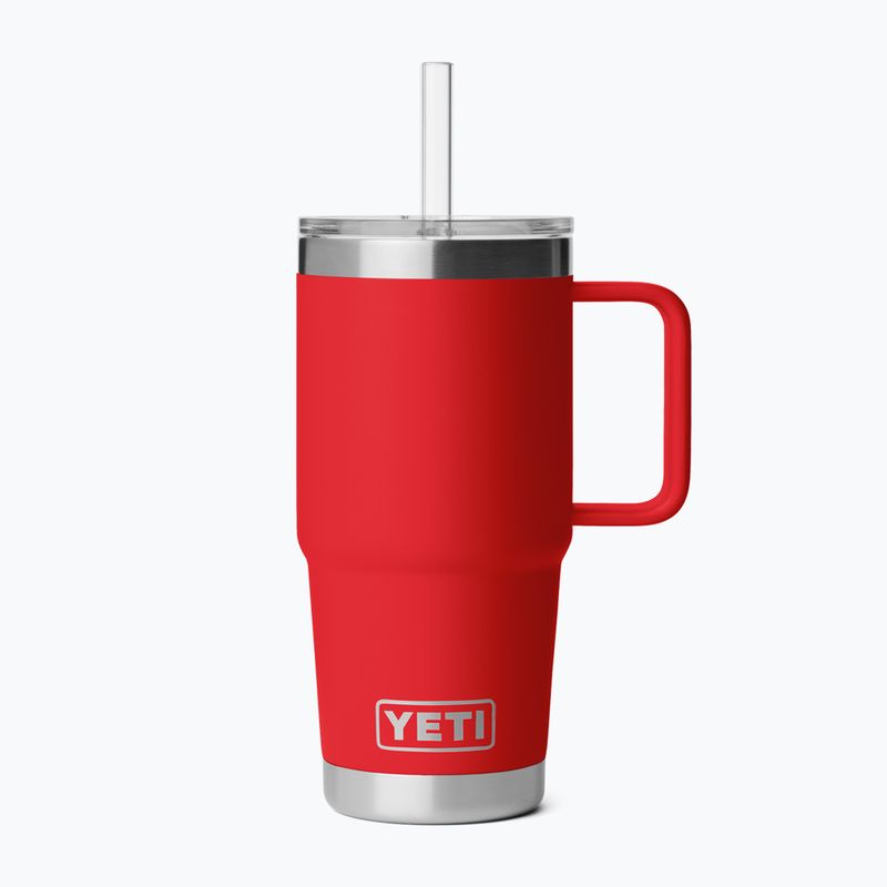 Termoszbögre YETI Rambler Straw 739 ml rescue red