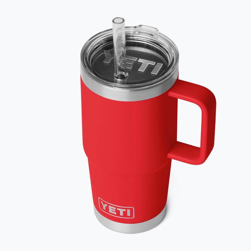 Termoszbögre YETI Rambler Straw 739 ml rescue red 3