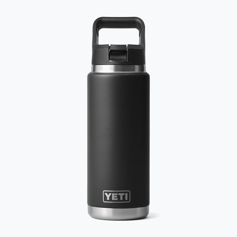 Termosz palack YETI Rambler Straw 769 ml black