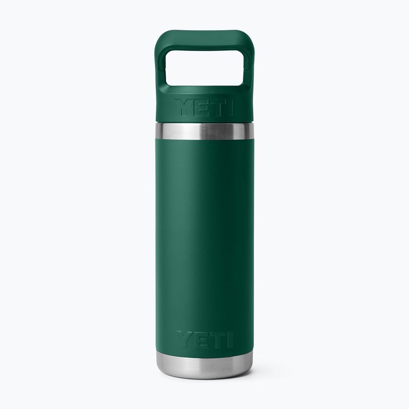 Termosz palack YETI Rambler C Straw 532 ml black forest green 2