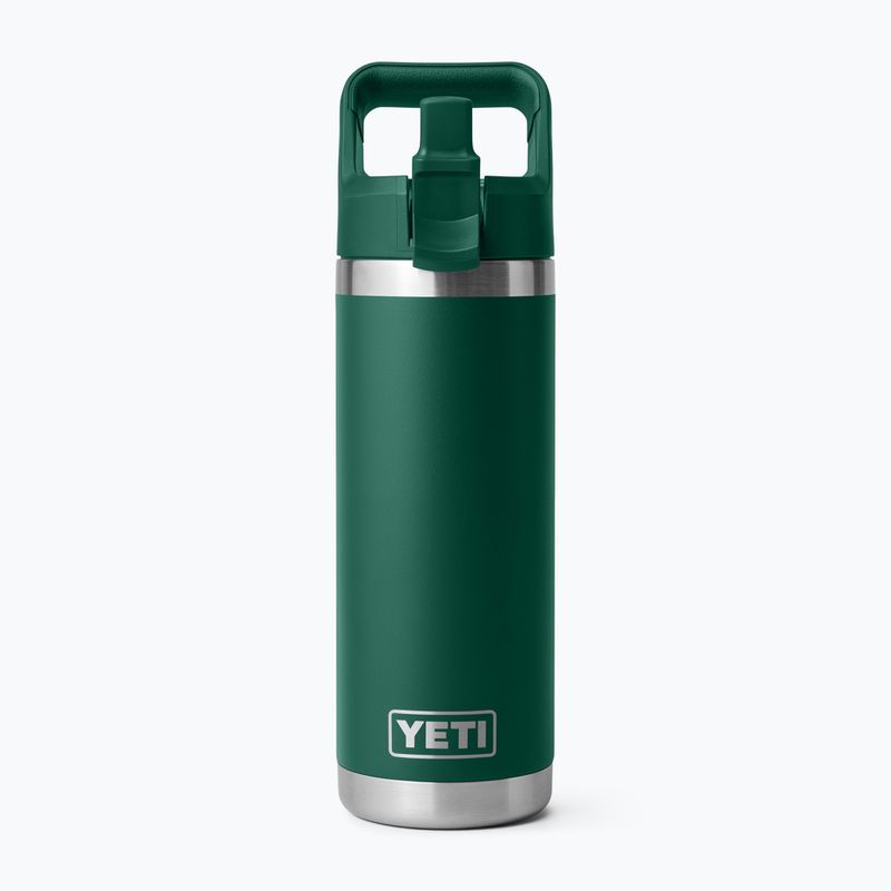 Termosz palack YETI Rambler C Straw 532 ml black forest green 3