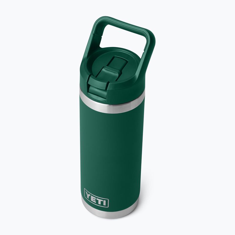 Termosz palack YETI Rambler C Straw 532 ml black forest green 4