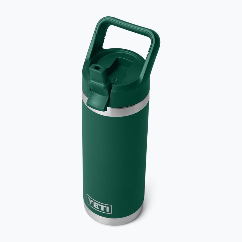 Termosz palack YETI Rambler C Straw 532 ml black forest green 5