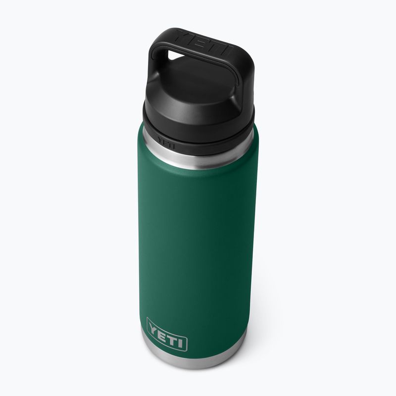 Termosz YETI Rambler Chug 760 ml black forest green 3