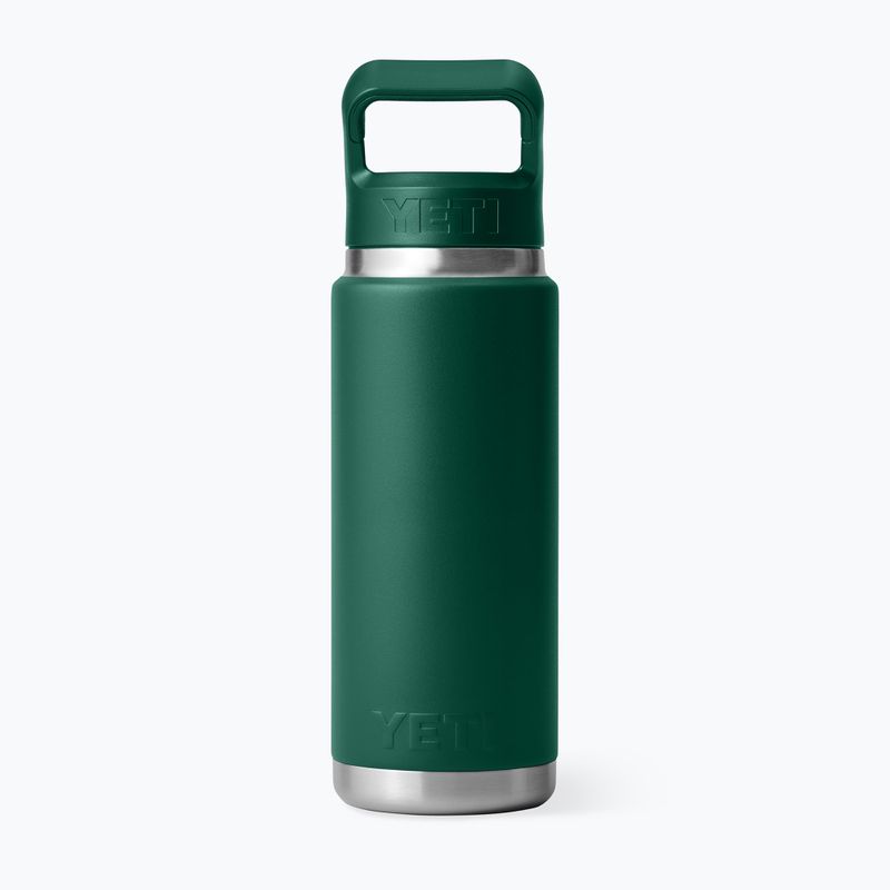 Termosz palack YETI Rambler Straw 769 ml black forest green 2
