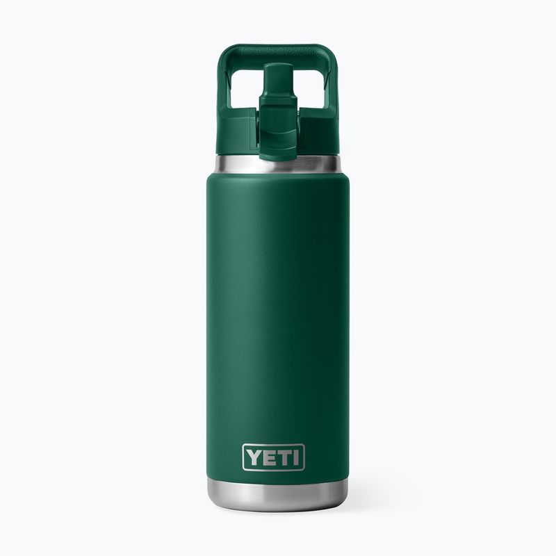 Termosz palack YETI Rambler Straw 769 ml black forest green 3