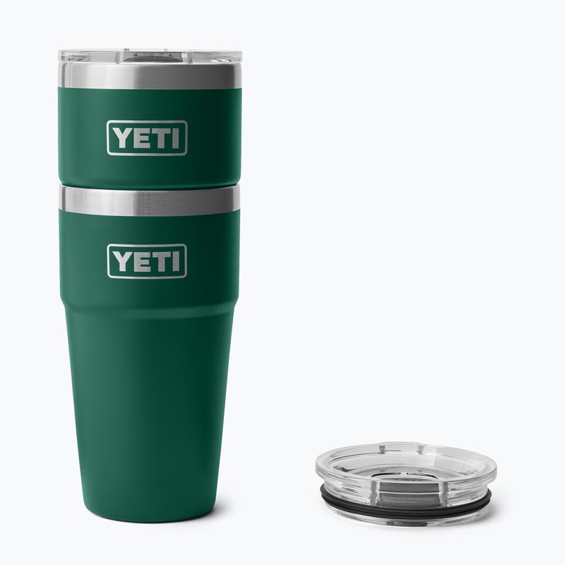 Termosz YETI Rambler Stackable 591 ml black forest green 4