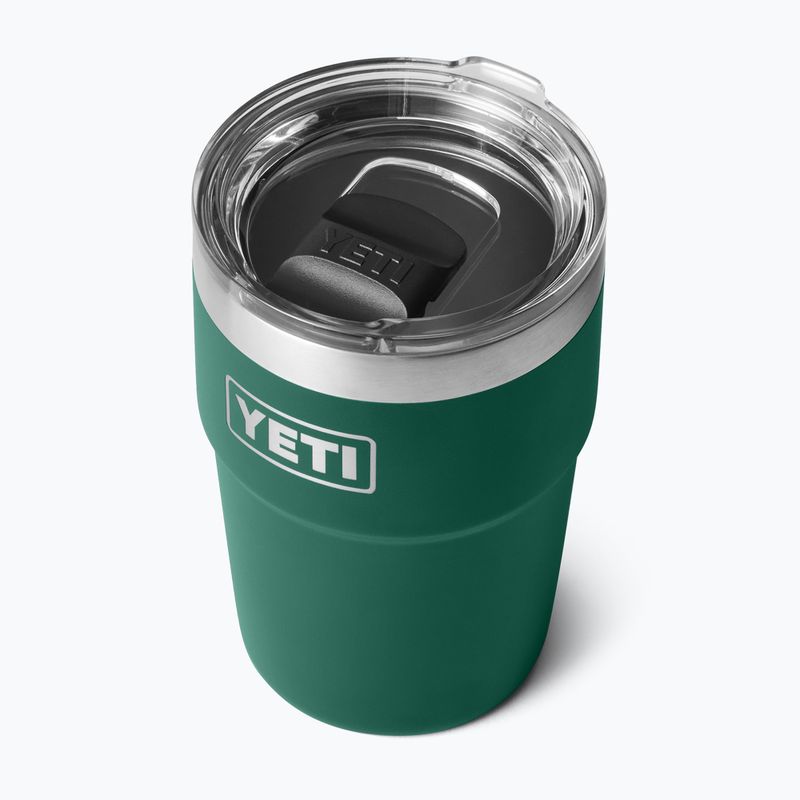 Termosz YETI Rambler Stackable 473 ml black forest green 3