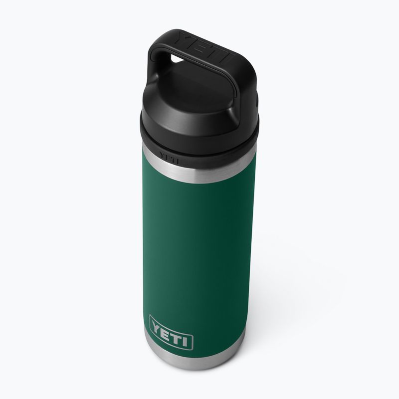 Termosz YETI Rambler Chug 532 ml black forest green 3