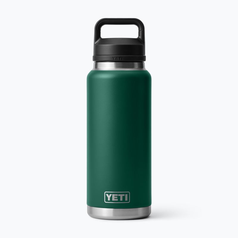 Termosz palack YETI Rambler Chug 1064 ml black forest green