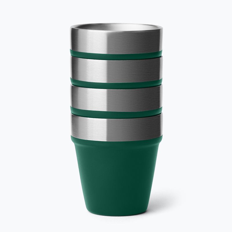 Túra poharak YETI Shot 48 ml 4 pcs. black forest green 3