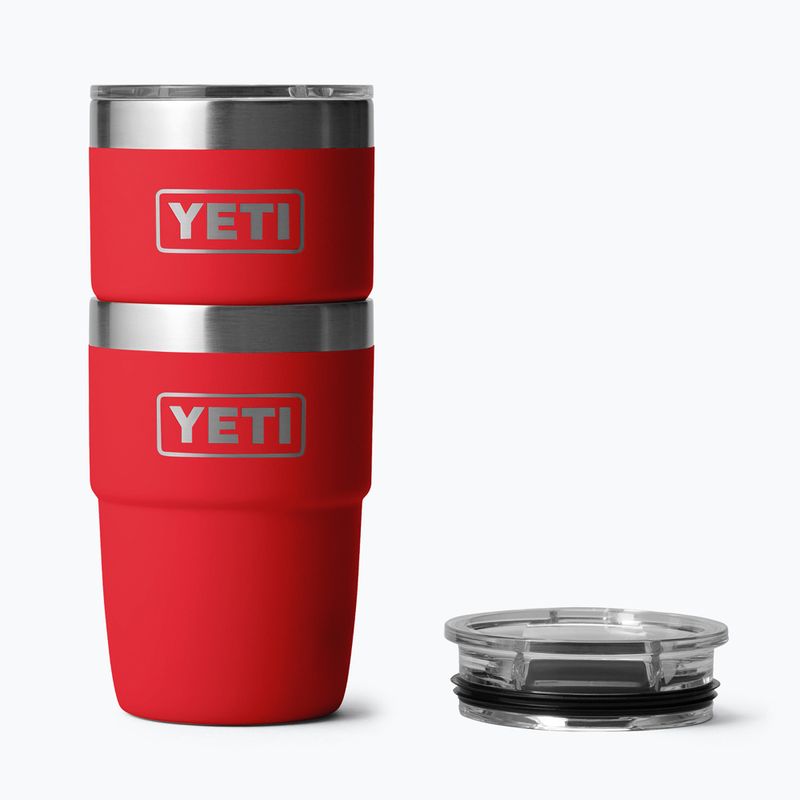 Termosz YETI Rambler Stackable 237 ml rescue red 4