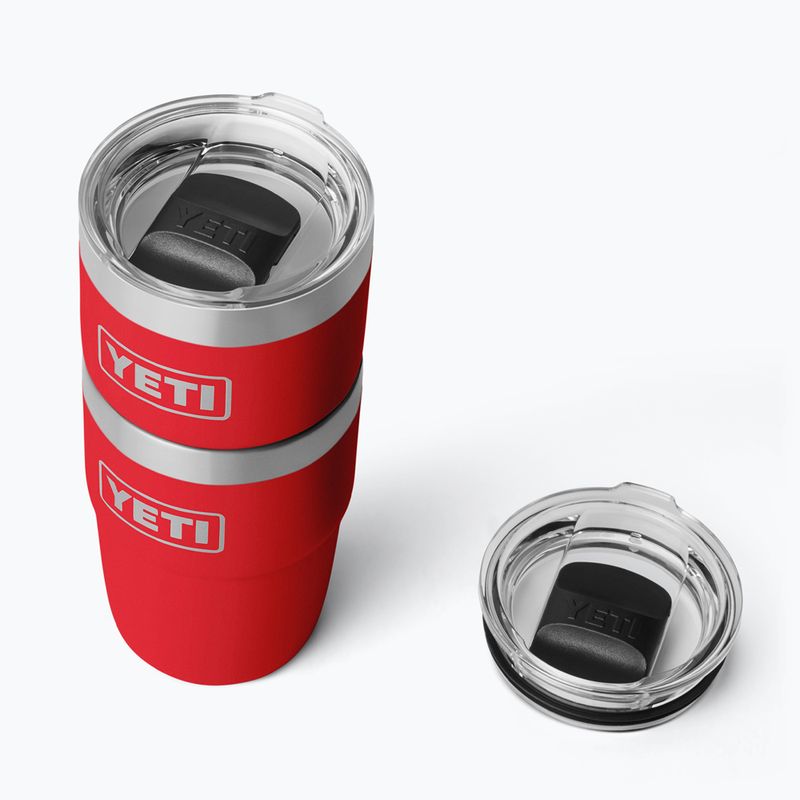 Termosz YETI Rambler Stackable 237 ml rescue red 5