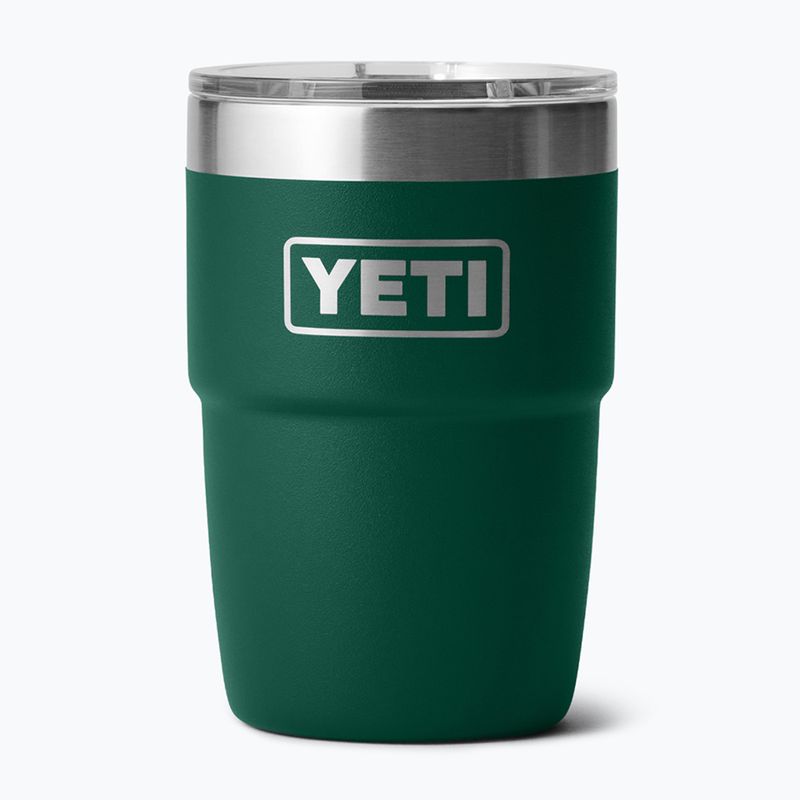 Termosz YETI Rambler Stackable 237 ml black forest green
