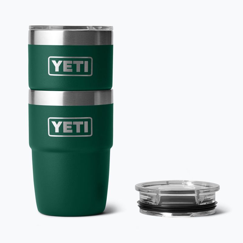 Termosz YETI Rambler Stackable 237 ml black forest green 4