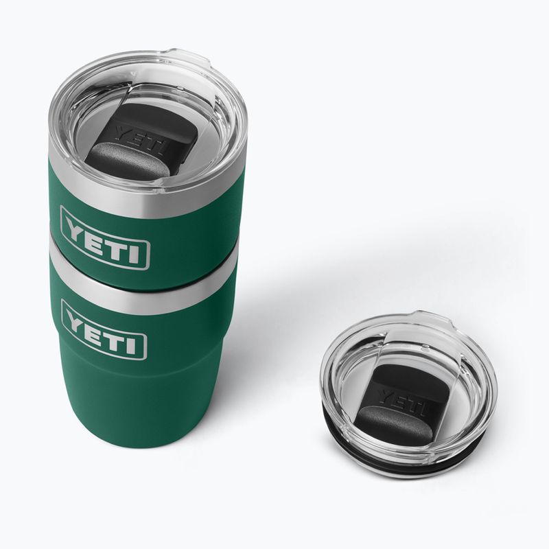 Termosz YETI Rambler Stackable 237 ml black forest green 5