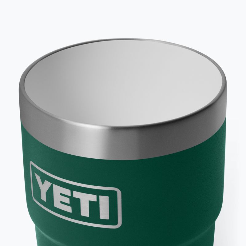 Termosz YETI Rambler Stackable 237 ml black forest green 6
