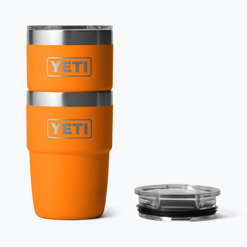 Termosz YETI Rambler Stackable 237 ml king crab orange 4