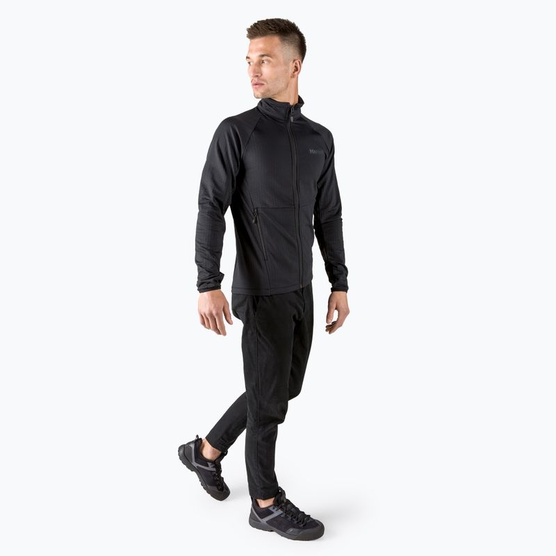Férfi Marmot Leconte Fleece kapucnis pulóver fekete 12770001 2