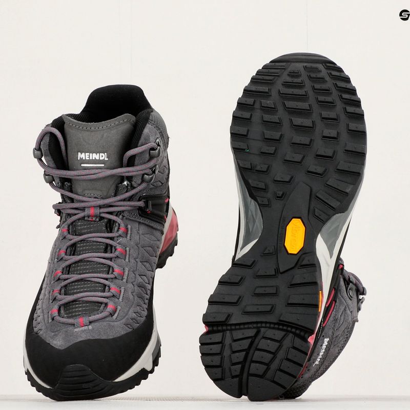 Női túrabakancs Meindl Top Trail Lady Mid GTX szürke/magenta 10