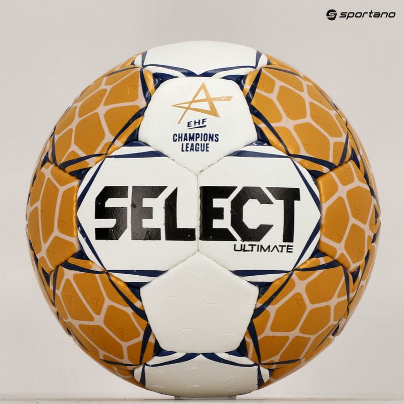 SELECT Ultimate LM v23 EHF hivatalos fehér/arany kézilabda méret 3 5