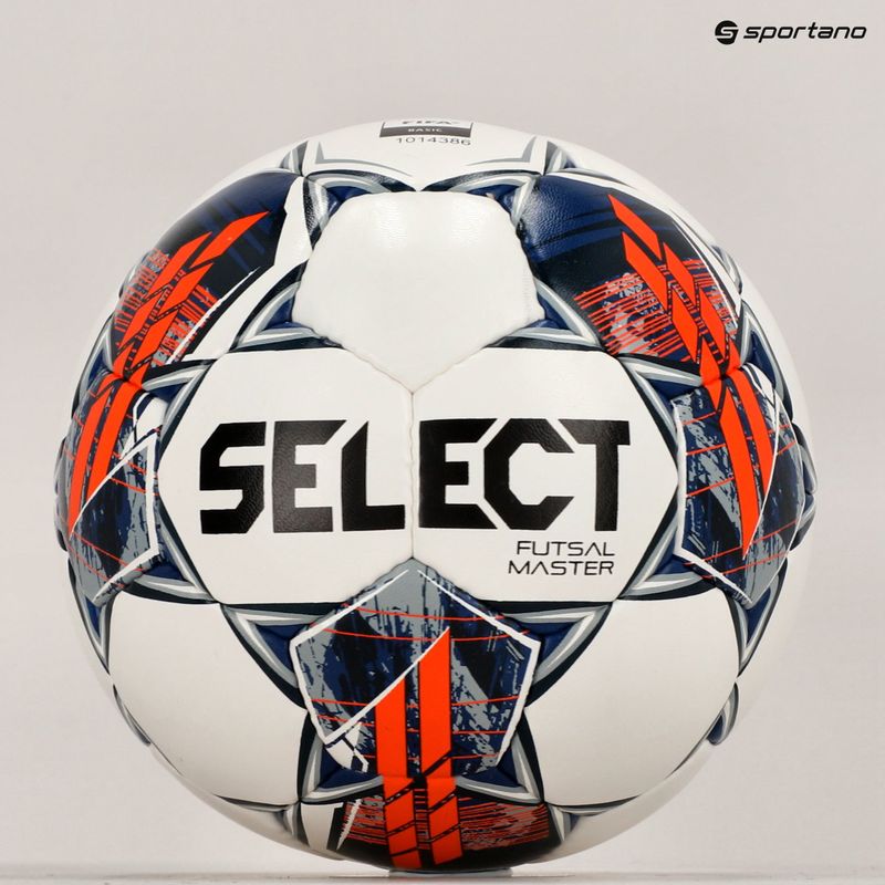 Select Futsal Master Grain V22 labdarúgó fehér és kék 310015 5