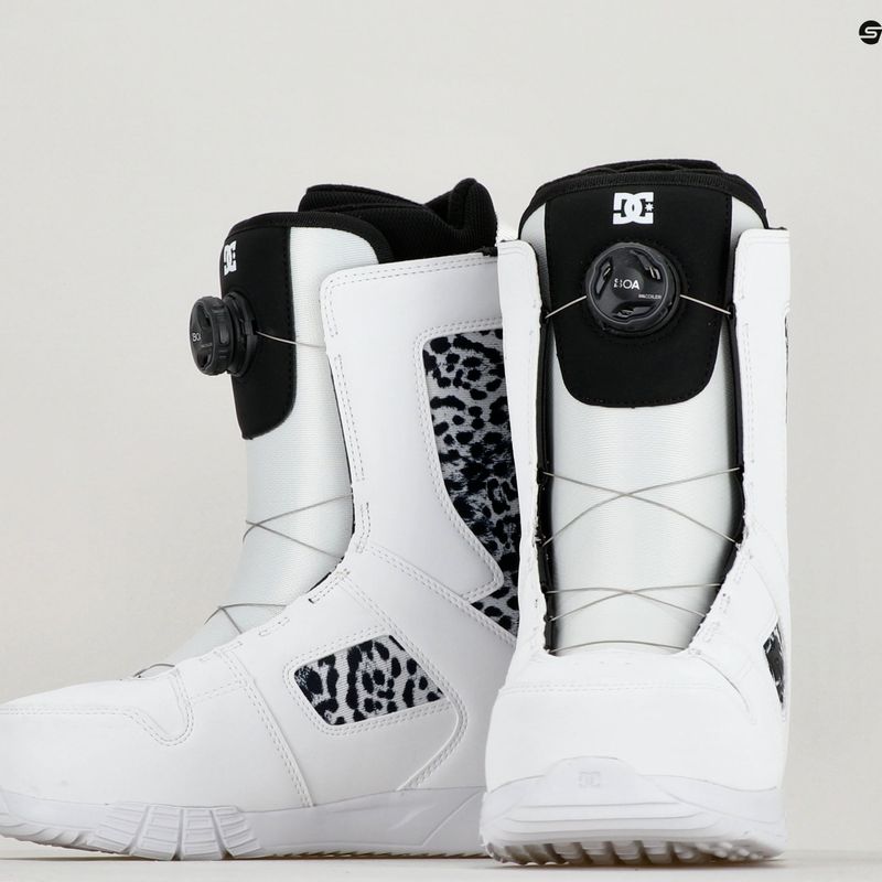 Női snowboard csizma DC Phase Boa fehér/fekete print 9