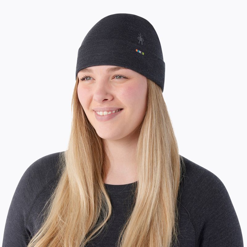 Sapka Smartwool Merino Reversible Cuffed charcoal 2