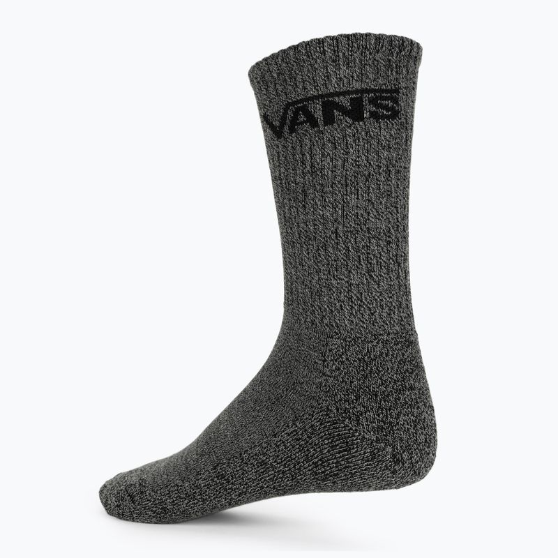 Férfi zokni Vans Classic Crew black heather 2