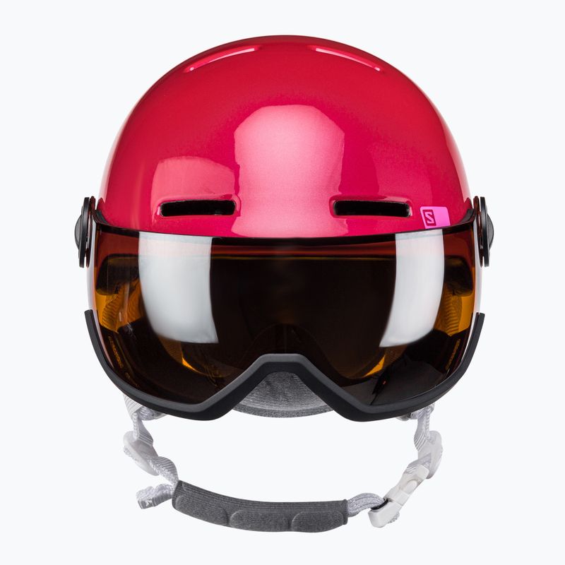 Salomon Grom Visor S2 gyermek síbukósisak rózsaszín L39916200 2
