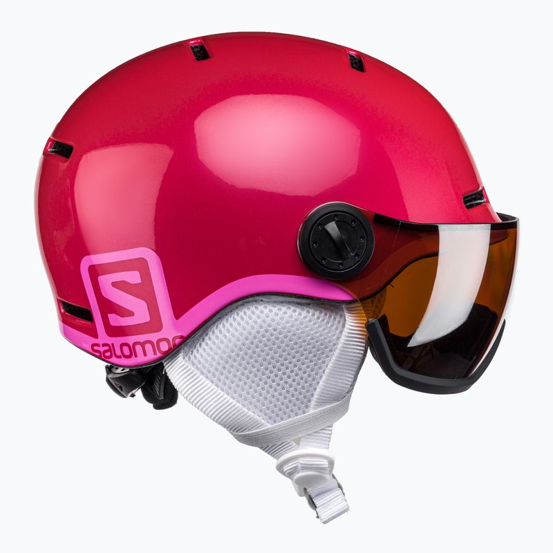 Salomon Grom Visor S2 gyermek síbukósisak rózsaszín L39916200 4