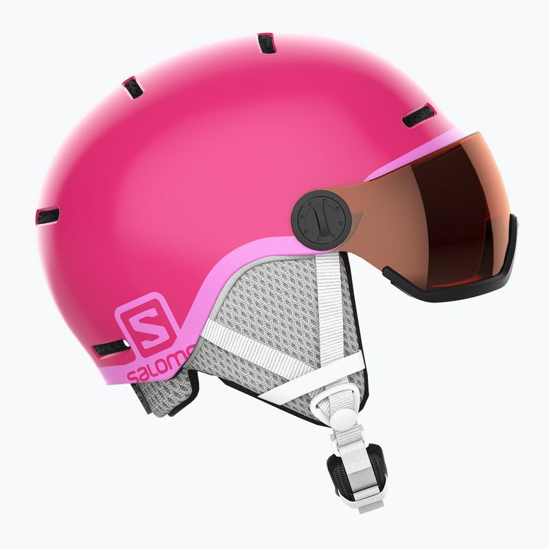 Salomon Grom Visor S2 gyermek síbukósisak rózsaszín L39916200 8