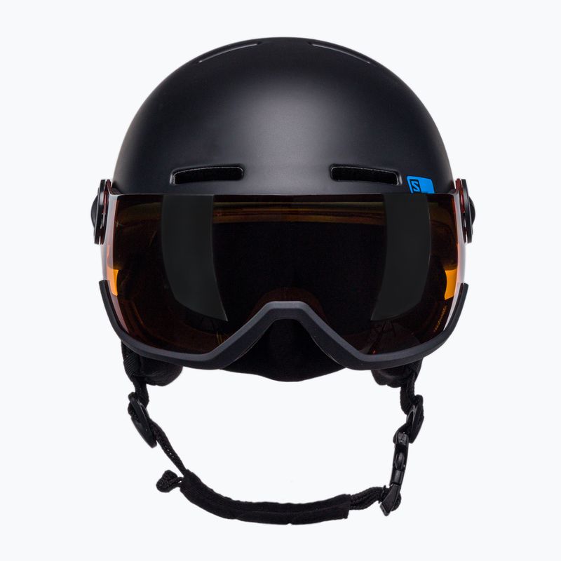 Salomon Grom Visor S2 gyermek síbukósisak fekete L39916300 2
