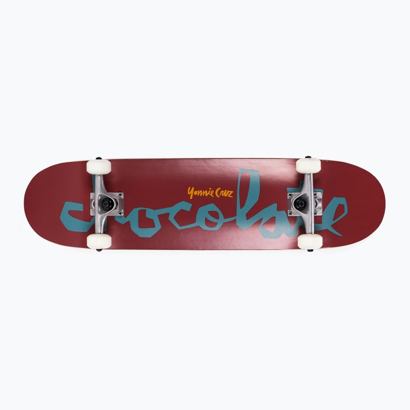 Klasszikus gördeszka Chocolate Cruz Chunk bordó CC4117G008