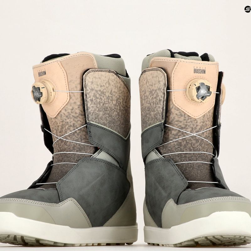 Férfi snowboard csizma ThirtyTwo Lashed Double Boa Bradshaw '23 szürke/tan 7