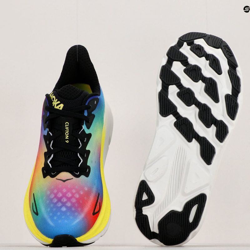 Férfi futócipő HOKA Clifton 9 fekete/multi 11