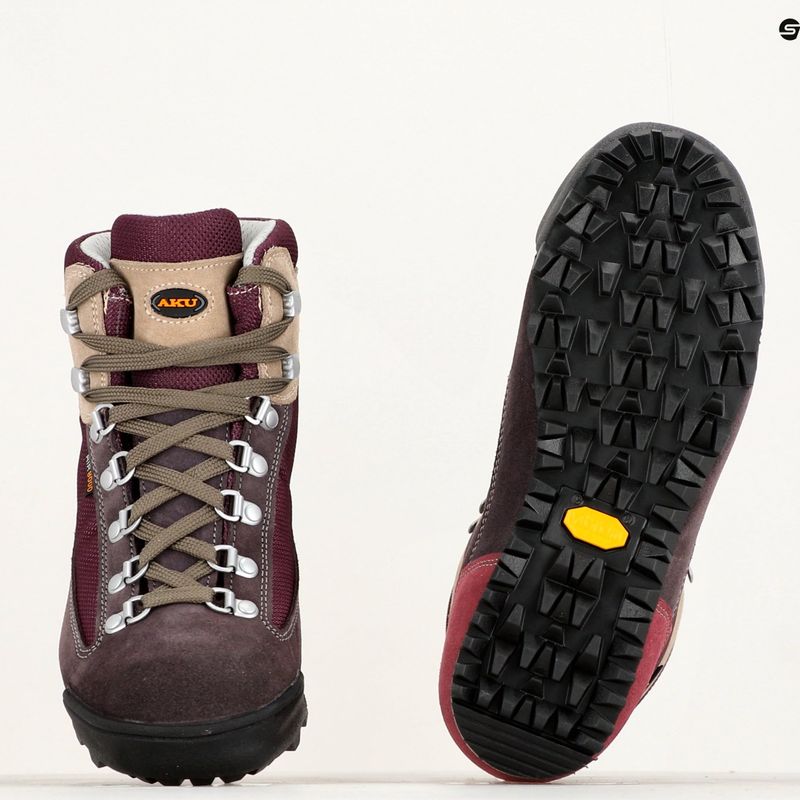 Női túrabakancs AKU Ultra Light Original GTX bordó/lila 8