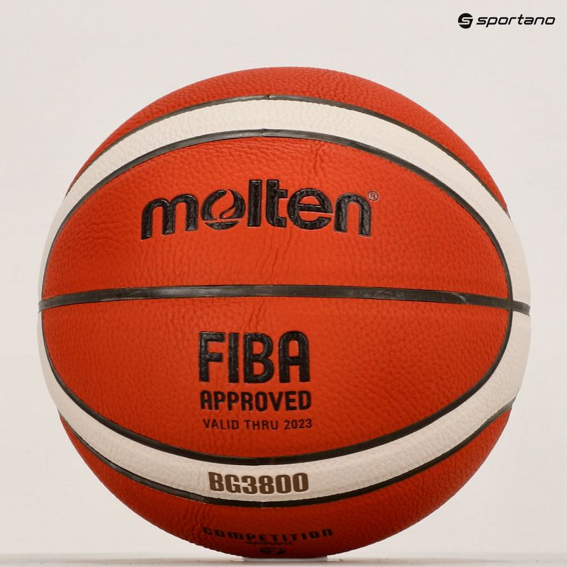 Molten kosárlabda B7G3800 FIBA narancssárga 7-es méret 4