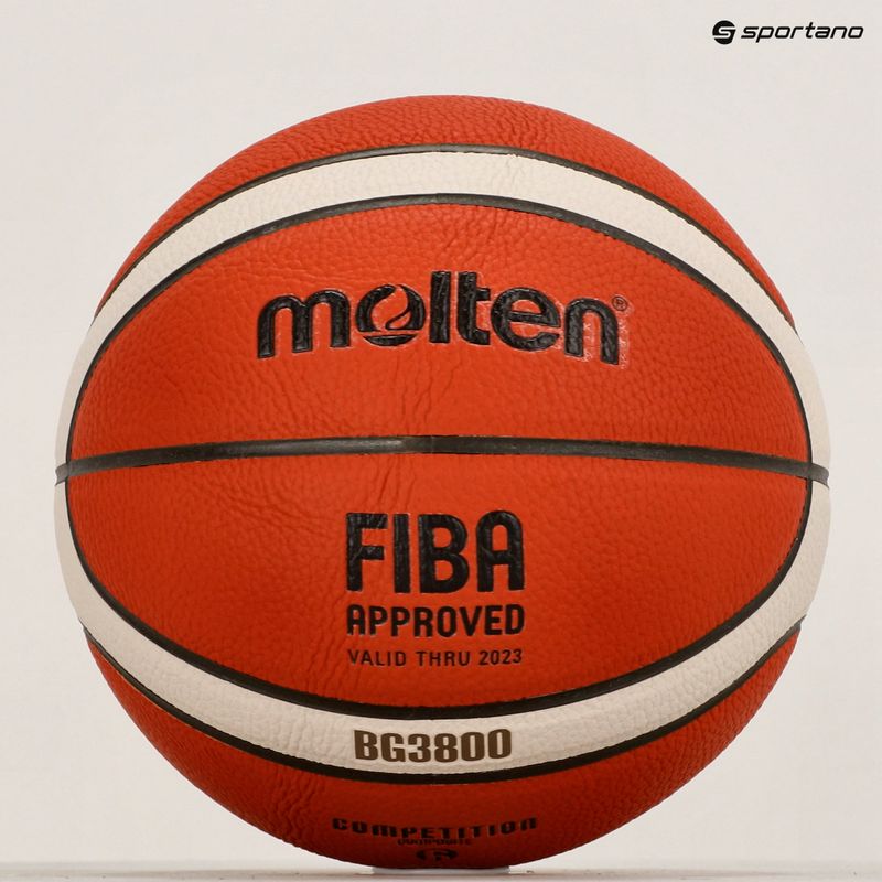 Molten kosárlabda B6G3800 FIBA narancssárga méret 6 4