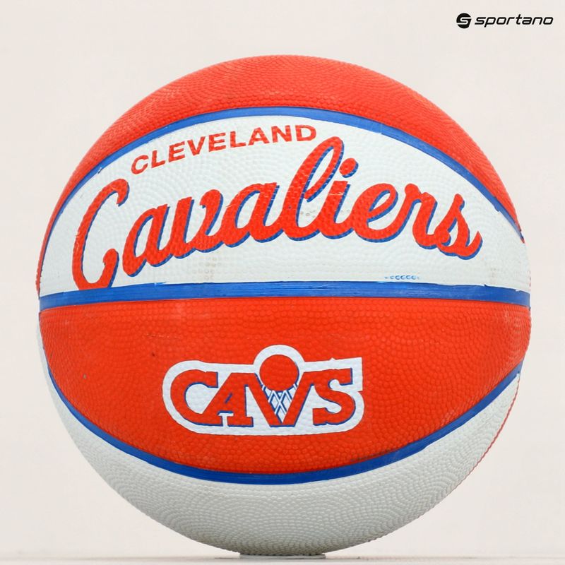 Mini kosárlabda Wilson NBA csapat Retro Mini Cleveland Cavaliers piros WTB3200XBCLE 5