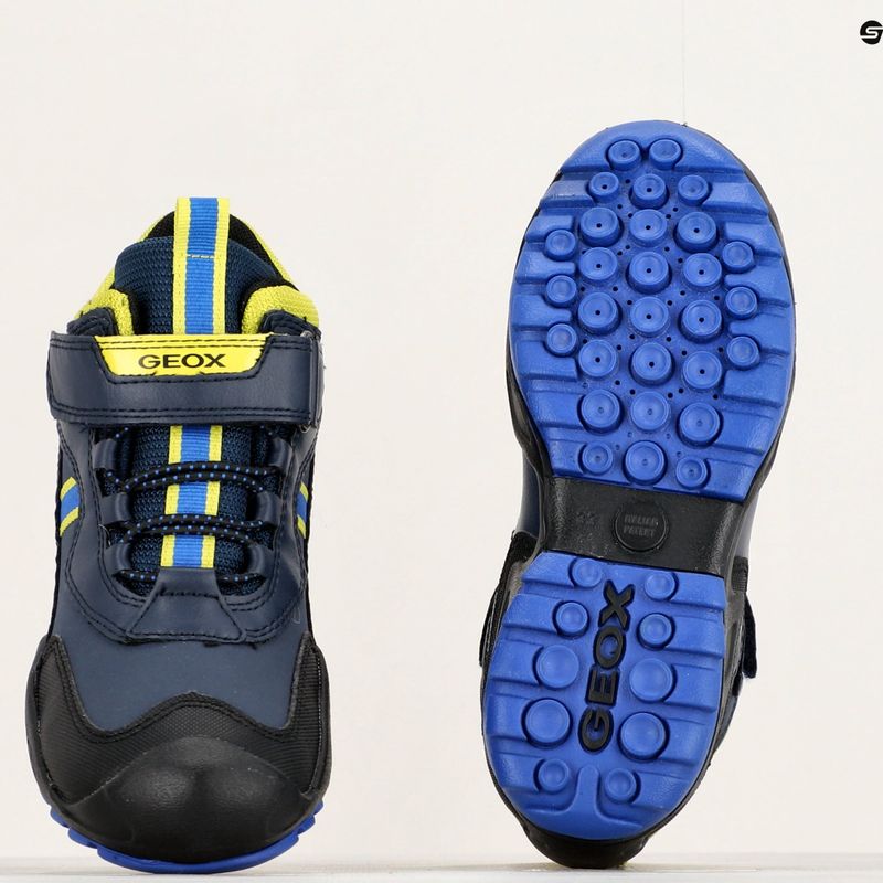 Junior cipő Geox New Savage Abx navy/lime green 15