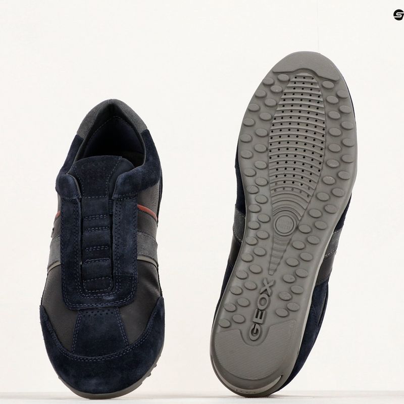 Geox Wells férfi cipő navy/burgundy 16