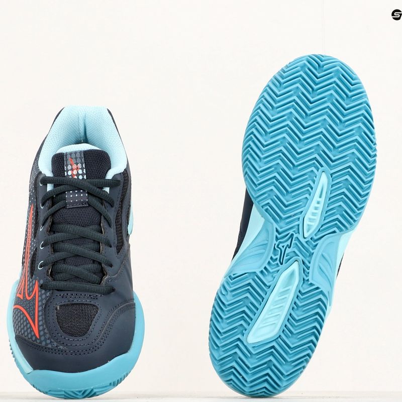 Gyermek teniszcipő Mizuno Exceed Star CC collegiate blue/soleil/tanager/turquoise 14