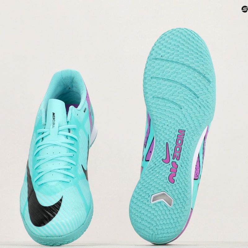Férfi futballcipő Nike Mercurial Vapor 15 Academy IC hyper türkiz/fekete/fekete/fehér/fukszia álom 8