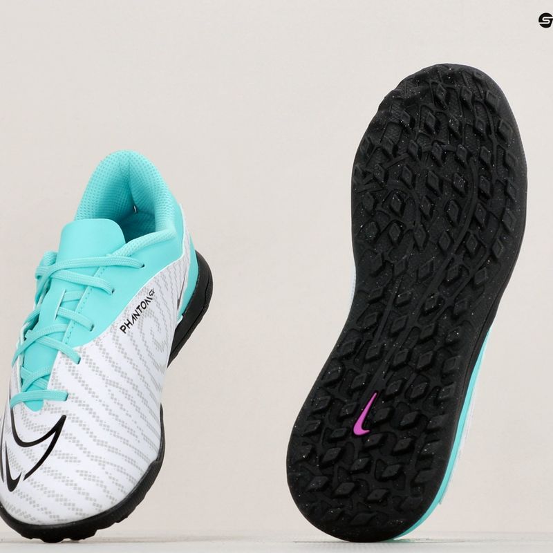 Gyermek focicipő Nike JR Phantom GX Club TF hyper turquoise/fuchsia dream/white/black 8