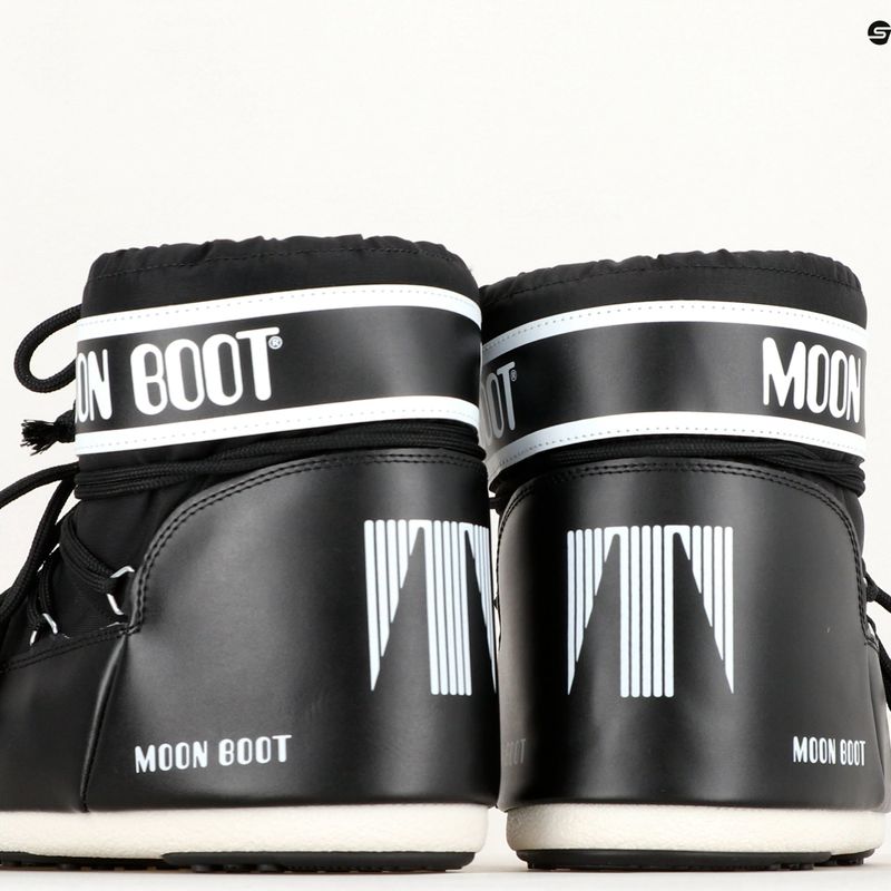 Női Moon Boot Icon Low Nylon hócsizma fekete 10