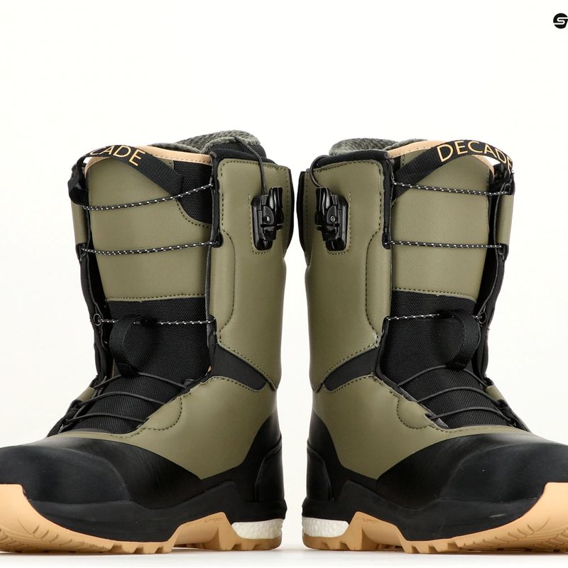 Férfi snowboard bakancs Northwave Decade SLS zöld erdő/fekete 13