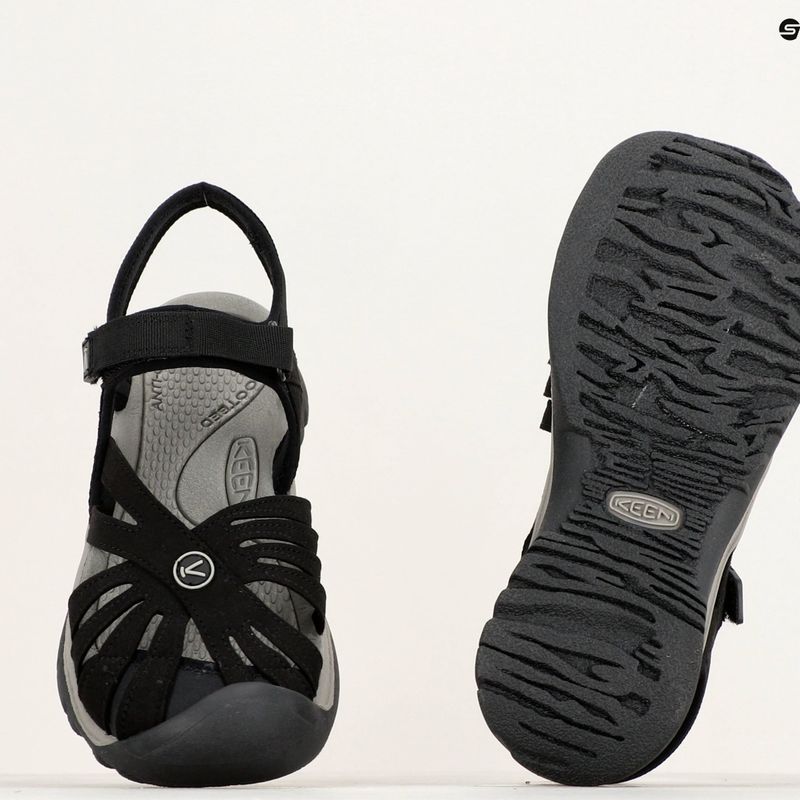 Női trekking szandál KEEN Rose fekete/semleges szürke 15
