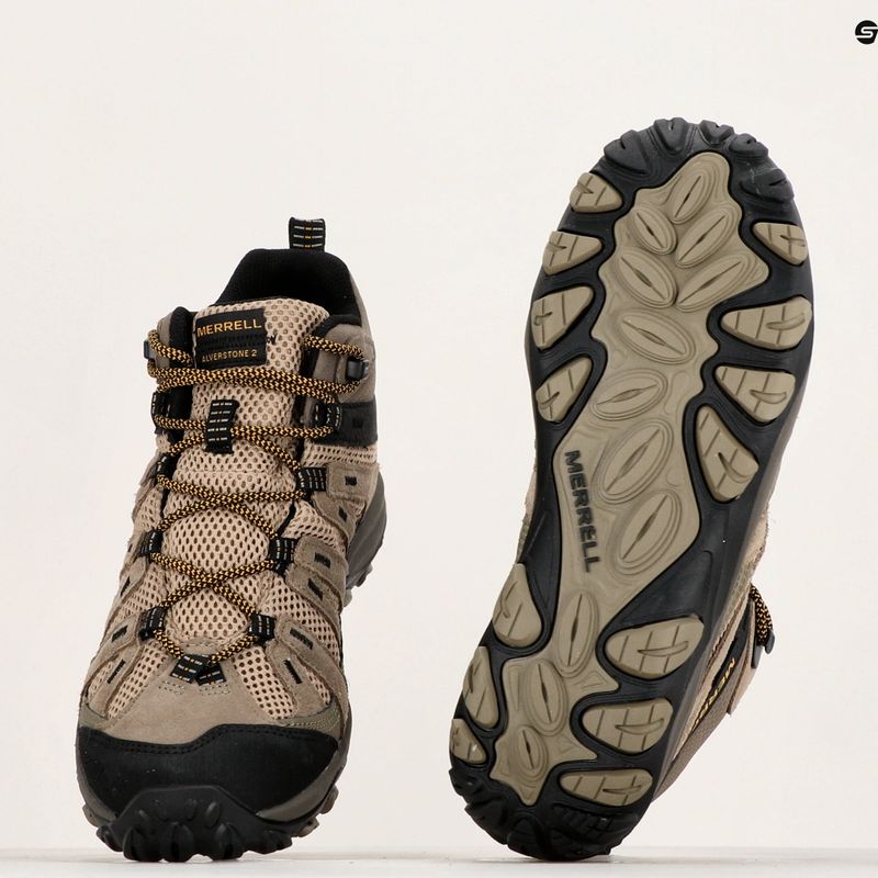 Férfi túracipő Merrell Alverstone 2 Mid GTX mogyoróbarna 8