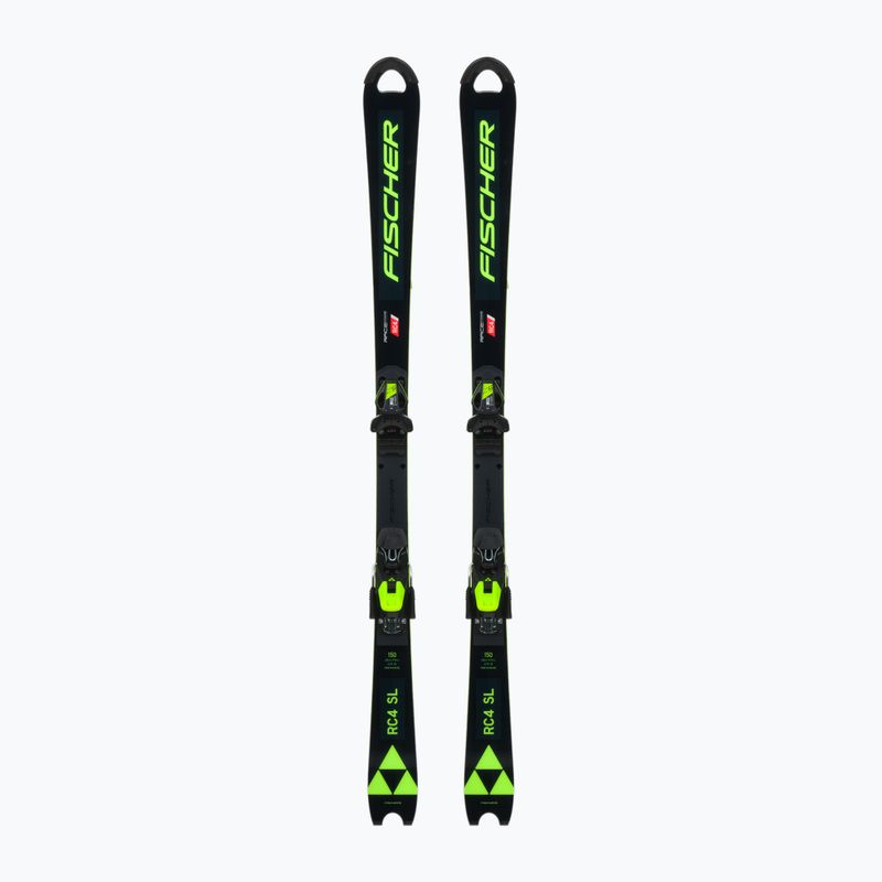 Gyermek lesiklás Fischer RC4 Worldcup Sl Jr. M/O-Plate + RC4 Z9 GW AC fekete A11022 T80020